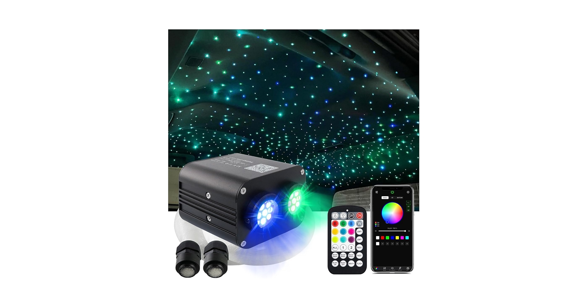 Amazon.com: AMKI Dual Color 20W Twinkle Starlight Headliner